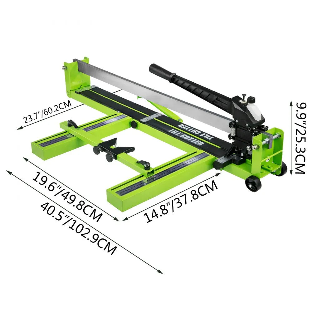 VEVOR Tile Cutter 31.5 Inch Manual Tile Cutter 1.4 Inch Tile Cutting Machine Ceramic Porcelain Tile Cutter with Laser Guide All-Steel Frame and Bonus Spare Cutter Wheels Tile Cutter Hand Tool