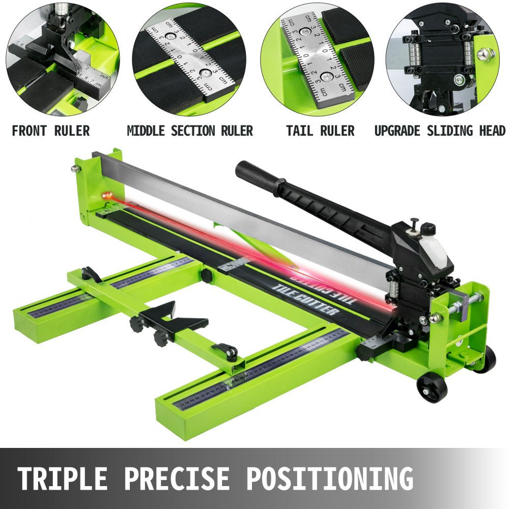 VEVOR Tile Cutter 39 Inch, Manual Tile Cutter All-Steel Frame,Tile Cutting Machine with Laser Guide and Bonus Spare Cutter,Tile Cutter Hand Tool for Precision Cutting Porcelain Ceramic Floor Tiles