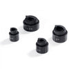 VEVOR Hydraulic Knockout Punch Kit, 4 Pieces 1/2", 3/4", 1", 1-1/4" Conduit Hole Cutter Set, Metal Sheet Driver Tools, KO Tool Kits For Aluminum, Brass, Stainless Steel, Fiberglass and Plastic