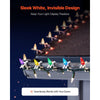 VEVOR Christmas Light Clips, 200 Pack, Weatherproof Holiday Outdoor Lighting Hanging Hooks, Mount to Shingles & Gutters, for C3, C4, Mini, Outside String Lights, Christmas Decoration, No Tool Required