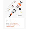 VEVOR 1500CC Fluid Extractor, Manual Automotive Fluid Pump Extractor, Oil Syringe with Long Hose and Extension Tubes Easy Oil Change, Suction Pump for Lawn Mowers Cars Ships Golf Carts Motorcycles