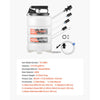VEVOR Fluid Extractor, 9.5 L Capacity, Manual Vacuum Oil Extractor Pump with 59 in Long Horse & Three 47 in Extension Tubes, Oil Change Pump with HDPE Tank for Cars, Lawn Mowers, Boats, Motorcycles