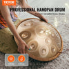 VEVOR Handpan Drum, 22 in & 12 Notes, D Minor Hand Drum, Hand Pan Drum Instrument with Mallets, 440Hz Handpan Stand & Carry Bag, Steel Healing Sound Drum, Percussion Instruments for Adults Beginners