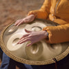 VEVOR Handpan Drum, 22 in & 12 Notes, D Minor Hand Drum, Hand Pan Drum Instrument with Mallets, 440Hz Handpan Stand & Carry Bag, Steel Healing Sound Drum, Percussion Instruments for Adults Beginners
