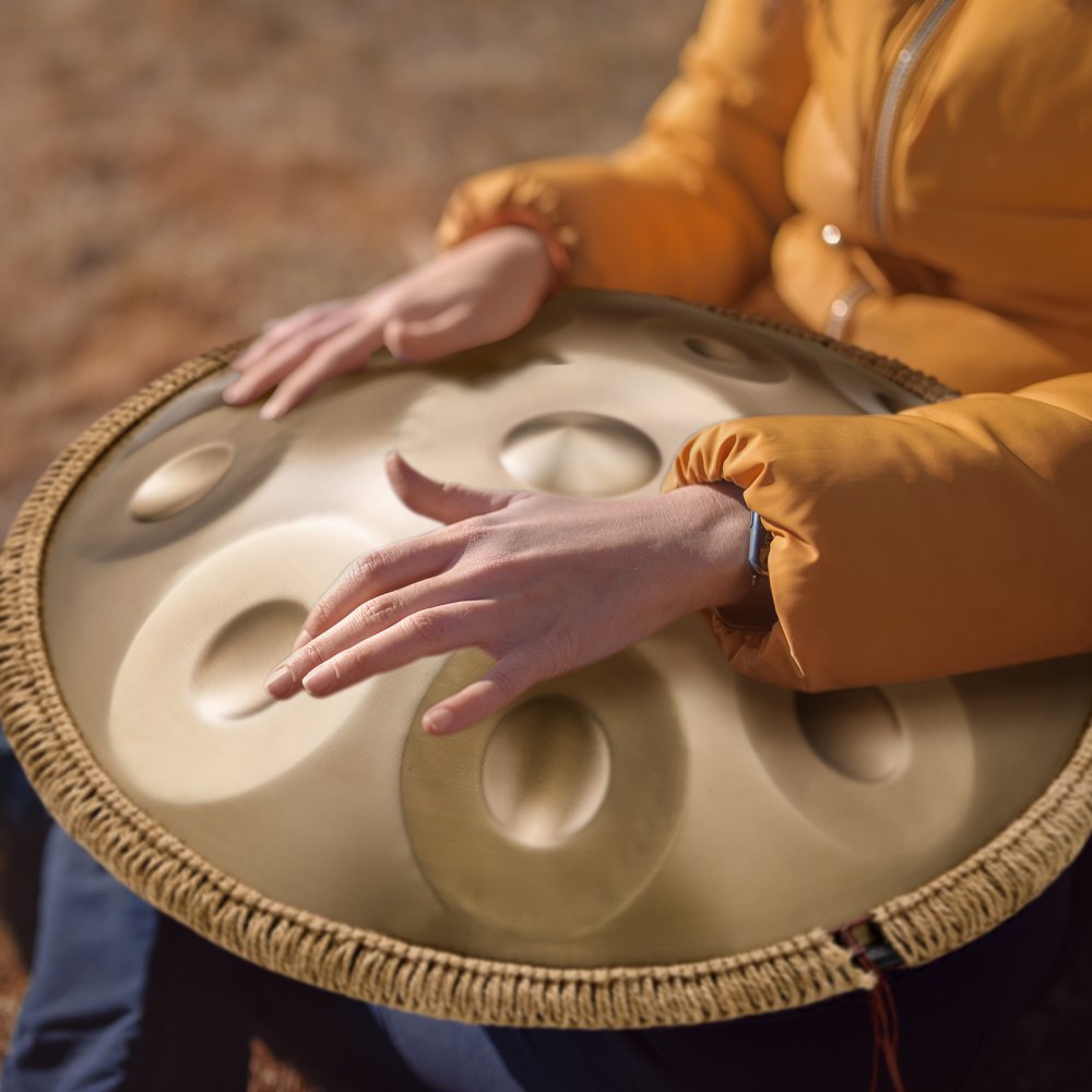 VEVOR Handpan Drum, 22 in & 12 Notes, D Minor Hand Drum, Hand Pan Drum Instrument with Mallets, 440Hz Handpan Stand & Carry Bag, Steel Healing Sound Drum, Percussion Instruments for Adults Beginners