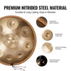VEVOR Handpan Drum, 22 in & 9 Notes, D Minor Hand Drum, Hand Pan Drum Instrument with Mallets, 440Hz Handpan Stand & Carry Bag, Steel Healing Sound Drum, Percussion Instruments for Adults Beginners