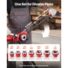 VEVOR Ratchet Pipe Threader Kit with 7 Dies, 3/8" BSPT to 2" BSPT Manual Ratcheting Pipe Threading Tool, Portable Pipes Threader Set with Toolbox for Plumbing Installation & Repair