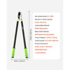 VEVOR Loppers for Tree Trimming, 32 inch Garden Anvil Trimmer with Compound Action, Sharp Steel Blade, Heavy Duty Tree Branch Cutter Up to 2 inch Dia Cut Capacity, Ergonomically Designed Handles
