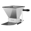VEVOR Manual Grain Mill, Homebrew Malt Grinder, Adjustable Barley Mill Crusher for Wheat Beer Brewing - with 2 Stainless Steel Rollers, 1.06 Gallon Hopper & Metal Base Plate