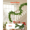 VEVOR Christmas Garland, 9-FT Realistic Norfolk Pine Garland, Evergreen Real Touch Artificial Faux Greenery Garlands, for Holiday Indoor Outdoor Xmas Decoration on Table, Mantel, and Fireplace