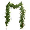 VEVOR Christmas Garland, 9-FT Realistic Norfolk Pine Garland, Evergreen Real Touch Artificial Faux Greenery Garlands, for Holiday Indoor Outdoor Xmas Decoration on Table, Mantel, and Fireplace