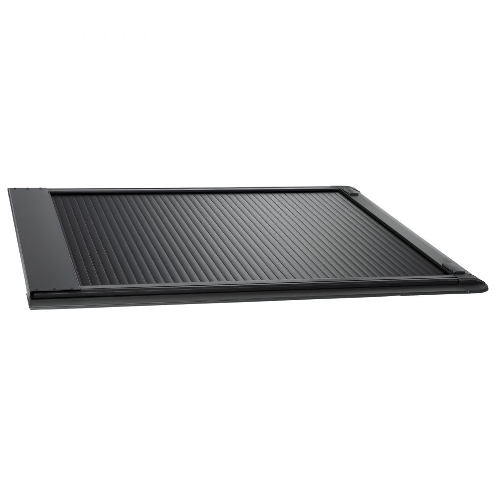 VEVOR Retractable Tonneau Cover 5.5FT Hard Truck Bed Cover Manual Retract, Compatible with 2015-2026 F-150 5.5FT Bed (67.1"), Waterproof Aluminum Frame, T-Slot & Double Lock Key for Outdoor Trips