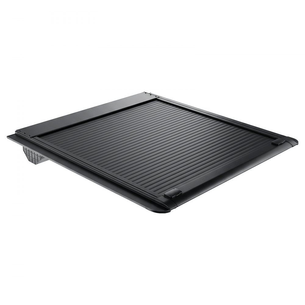 VEVOR Retractable Tonneau Cover 5.5FT Hard Truck Bed Cover Manual Retract, Compatible with 2015-2026 F-150 5.5FT Bed (67.1"), Waterproof Aluminum Frame, T-Slot & Double Lock Key for Outdoor Trips