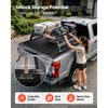 VEVOR Retractable Tonneau Cover 6.8FT Hard Truck Bed Cover Manual Retract, Compatible with 2017-2026 Ford F-250/350 Super Duty 6.8FT Bed (81.9"), Waterproof Aluminum Frame, T-Slot & Lock Key for Trips