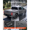 VEVOR Retractable Tonneau Cover 5.5FT Hard Truck Bed Cover Manual Retract, Compatible with 2022-2026 Toyota Tundra Crew Cab with Deck Rail System 5.5FT Bed (66.7"), Waterproof Aluminum, Lock for Trips
