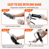 VEVOR Pistol Grip Grease Gun, 6000 PSI, 14 OZ / 400 CC Capacity Heavy Duty Professional Grease Gun, with 17.72 Inch Flexible Hose 1 Black Flat Coupler, 1 Pointed Coupler, and 1 Bent Metal Pipe
