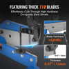 VEVOR 8" Manual Hand Plate Shear for Metal Sheet Processing, HS-8 Benchtop Cutter with Q235 Material, for Crafts Thick Steel Crafting, Heavy Duty Roll Press Machine for Builders, DIY Enthusiasts