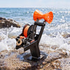 VEVOR Boat Trailer Winch Stand with Roller, 3500 lbs, 20ft Orange Polyester Strap, Boat Winch Mount, for 2-3 Inches W x 3-4 Inches H Trailer Tongue, Fit for Jet Ski, Sailboat, Speedboat