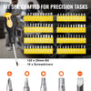VEVOR 221-Piece Mechanics Tool Set, 1/4" and 3/8" Drive Sockets, SAE and Metric Mechanic Tool Kit with Bits, Wrenches, Ratchet Handle, Accessories, and Plastic Storage Case, for Automotive Repair