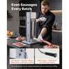 VEVOR Manual Sausage Stuffer, 11 LBS / 5 L Vertical Meat Stuffer, Heavy Duty Sausage Casing Meat Stuffing Machine, Dual-Speed Stainless Steel Filler with 5 Filling Tubes, for Commercial and Home Use