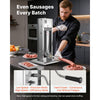 VEVOR Manual Sausage Stuffer, 11 LBS / 5 L Vertical Meat Stuffer, Dual-Speed Sausage Casing Meat Filling Machine, Stainless Steel Heavy Duty Filler with 5 Stuffing Tubes, for Commercial & Home Use
