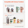 VEVOR Tumbler Heat Press Machine, 30 oz and 40 oz Mug Press, Fast and Even Heating, with Tape, Gloves, Easy Temp and Time Setting, Heat Transfer for Sublimation Tumblers, Cups, Mugs, Black and White