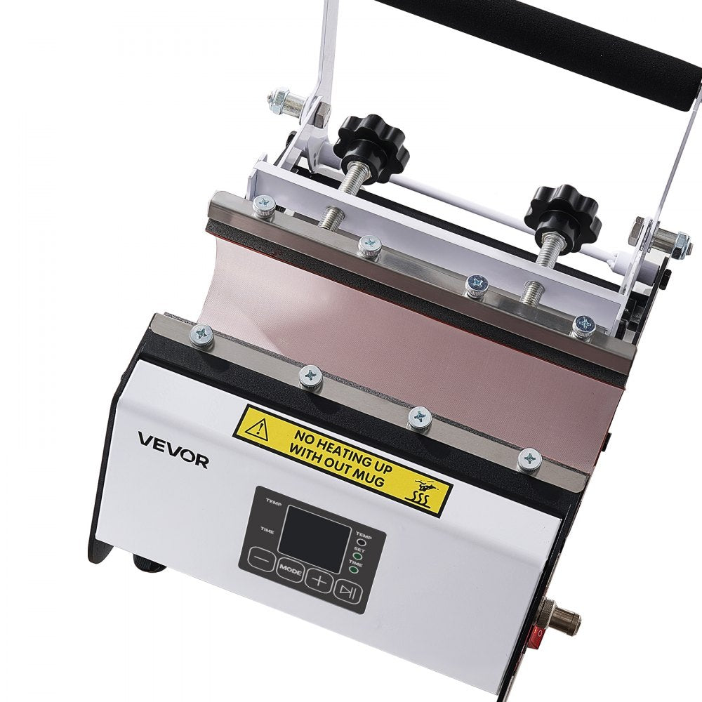 VEVOR Tumbler Heat Press Machine, 30 oz and 40 oz Mug Press, Fast and Even Heating, with Tape, Gloves, Easy Temp and Time Setting, Heat Transfer for Sublimation Tumblers, Cups, Mugs, Black and White