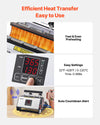 VEVOR Tumbler Heat Press Machine, 30 oz and 40 oz Mug Press, Fast and Even Heating, with Tape, Gloves, Easy Temp and Time Setting, Heat Transfer for Sublimation Tumblers, Cups, Mugs, Black and White