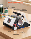 VEVOR Tumbler Heat Press Machine, 11-30 oz Mug Press, Fast and Even Heating, with Tape and Gloves, Easy Temp and Time Setting, Heat Transfer for Sublimation Tumblers, Cups, Mugs, Black and White