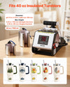 VEVOR Tumbler Heat Press Machine, 40 oz Tumbler Press, Fast and Even Heating, with Tape, Gloves, Easy Temp and Time Setting, Heat Transfer for Sublimation Insulated Tumblers, Cups, Black and White