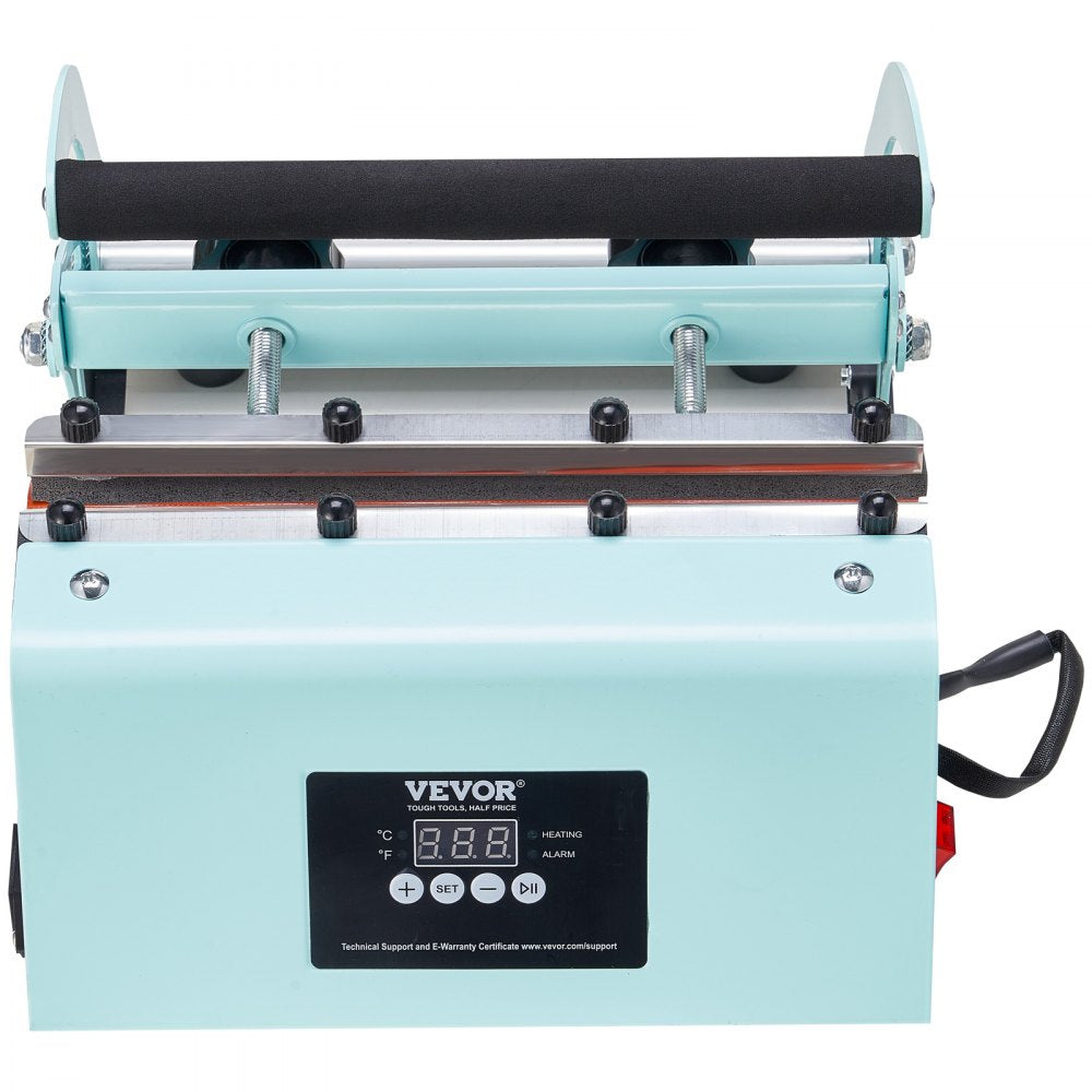 VEVOR Tumbler Heat Press Machine, 11-30oz Mug Press, Heat Up Fast and Even, Tumbler Press with Sublimation Paper, Tape and Gloves, Temp and Time Setting, for Sublimation Tumblers, Cups, Mugs, Green