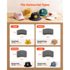VEVOR Hat Heat Press Machine, with 4 Interchangeable Platens and Caps Stretcher, Precise Temperature & Time Control, Heat Press for Hats and Caps, for HTV Iron On and Sublimation Projects, White