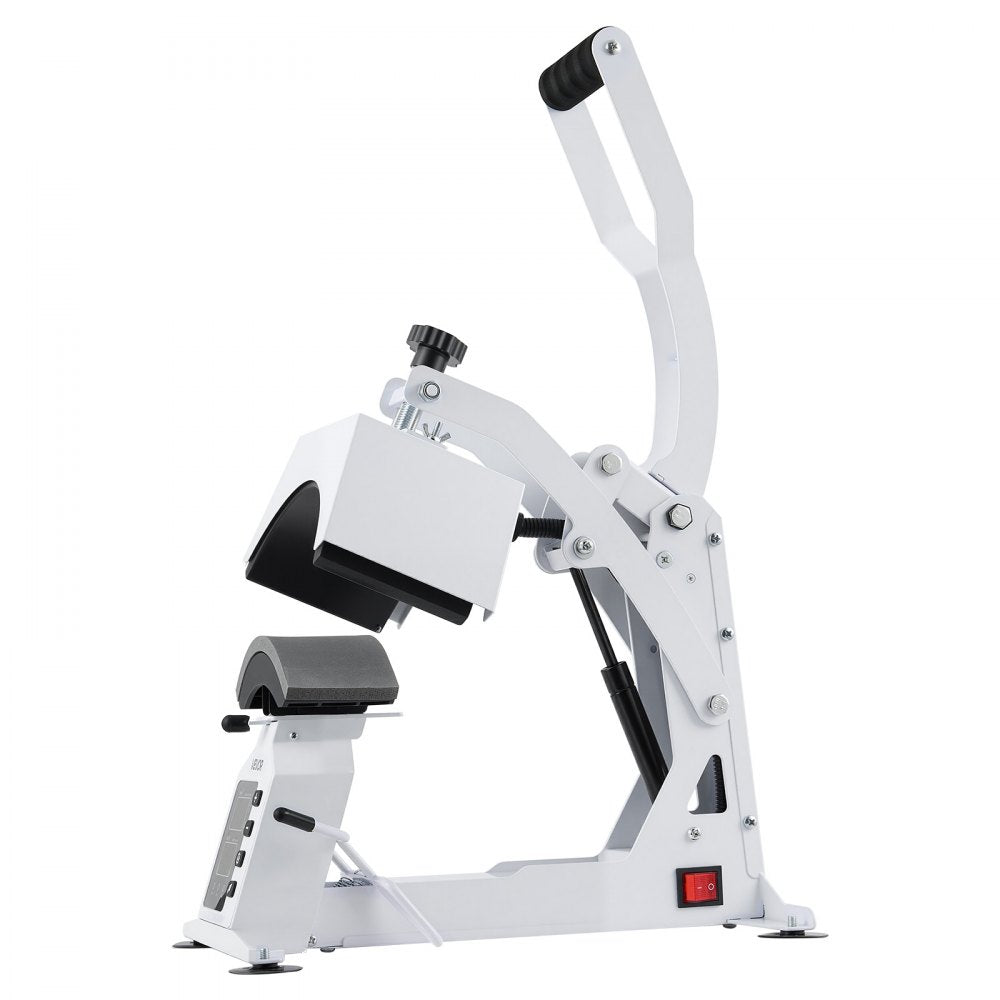 VEVOR Hat Heat Press Machine, with 4 Interchangeable Platens and Caps Stretcher, Precise Temperature & Time Control, Heat Press for Hats and Caps, for HTV Iron On and Sublimation Projects, White