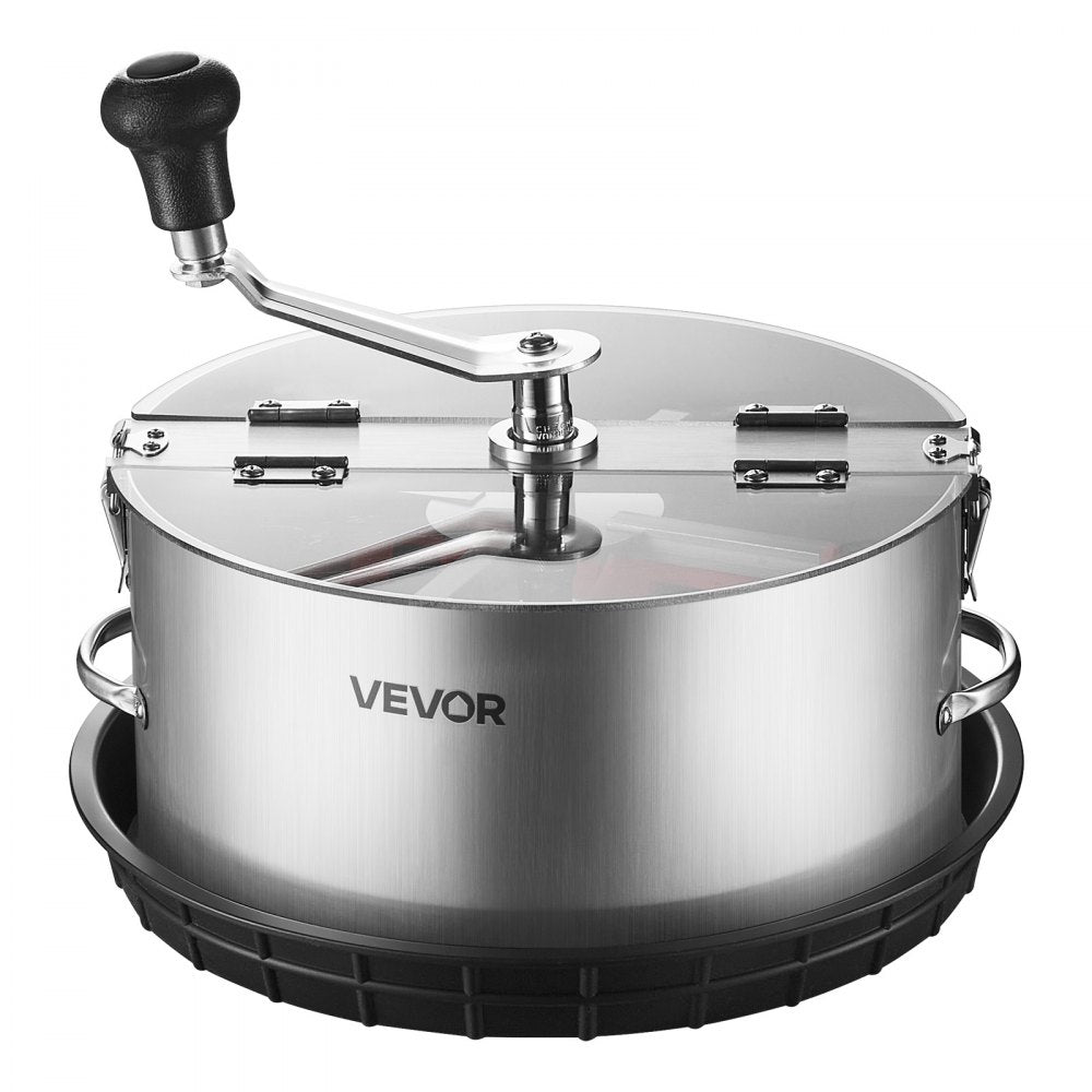 VEVOR Manual Bud Leaf Trimmer, 12 in Reaper Bowl Bud Trimmer with Stainless Steel Blades, Visual Cutting , Wet & Dry Hydroponic Cutting Machine with Tray, Twisted Spin Cut for Plant Buds Flowers