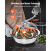 VEVOR Bud Leaf Bowl Trimmer, 13 in Manual Bud Trimmer, with Sharp Stainless Steel Blades, Visual Cutting, Wet & Dry Hydroponic Cutting Machine, Twisted Spin Cut for Plants Leaves Buds Flowers