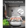 VEVOR Bud Leaf Bowl Trimmer, 13 in Manual Bud Trimmer, with Sharp Stainless Steel Blades, Visual Cutting, Wet & Dry Hydroponic Cutting Machine, Twisted Spin Cut for Plants Leaves Buds Flowers