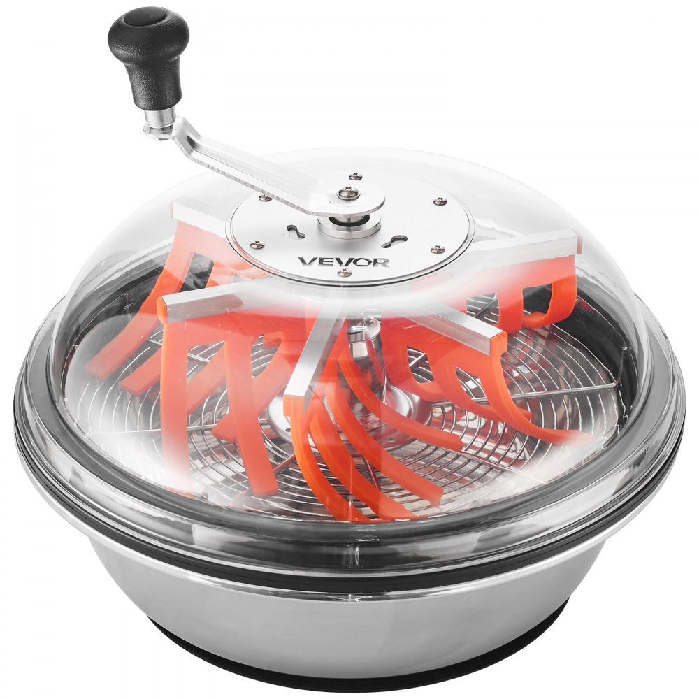 VEVOR Bud Leaf Bowl Trimmer, 16 in Manual Bud Trimmer, with Sharp Stainless Steel Blades, Visual Cutting, Wet & Dry Hydroponic Cutting Machine, Twisted Spin Cut for Plants Leaves Buds Flowers