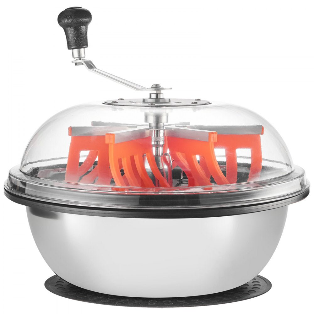 VEVOR Bud Leaf Bowl Trimmer, 16 in Manual Bud Trimmer, with Sharp Stainless Steel Blades, Visual Cutting, Wet & Dry Hydroponic Cutting Machine, Twisted Spin Cut for Plants Leaves Buds Flowers