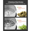 VEVOR Manual Bud Leaf Trimmer, 16 in Reaper Bowl Bud Trimmer with Stainless Steel Blades, Visual Cutting, Wet & Dry Hydroponic Cutting Machine with Tray, Twisted Spin Cut for Plant Buds Flowers