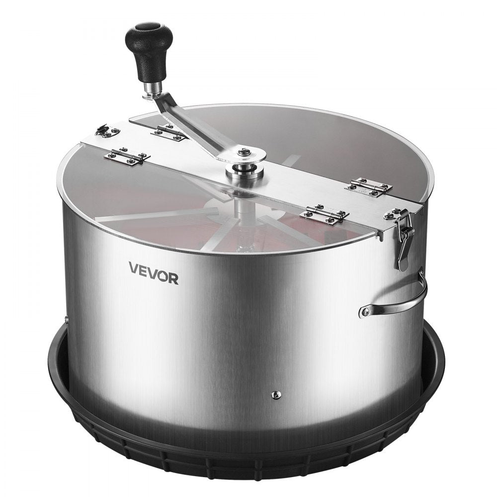 VEVOR Manual Bud Leaf Trimmer, 16 in Reaper Bowl Bud Trimmer with Stainless Steel Blades, Visual Cutting, Wet & Dry Hydroponic Cutting Machine with Tray, Twisted Spin Cut for Plant Buds Flowers