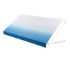 VEVOR Manual RV Awning Complete Kit, 17.12FT Retractable RV Awning with Aluminum Alloy Frame & Waterproof PVC Fabric, Outdoor Camping Trailer Awnings Fit Most RVs (17FT Type, Gradient Blue)