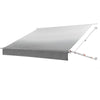VEVOR Manual RV Awning Complete Kit, 10.12FT Retractable RV Awning with Aluminum Alloy Frame & Waterproof PVC Fabric, Outdoor Camping Trailer Awnings Fit Most RVs (10FT Type, Gradient Gray)