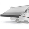 VEVOR Manual RV Awning Complete Kit, 14.12FT Retractable RV Awning with Aluminum Alloy Frame & Waterproof PVC Fabric, Outdoor Camping Trailer Awnings Fit Most RVs (14FT Type, Gradient Black)