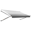 VEVOR Manual RV Awning Complete Kit, 14.12FT Retractable RV Awning with Aluminum Alloy Frame & Waterproof PVC Fabric, Outdoor Camping Trailer Awnings Fit Most RVs (14FT Type, Gradient Black)
