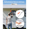 VEVOR Manual RV Awning Complete Kit, 18.12FT Retractable RV Awning with Aluminum Alloy Frame & Waterproof PVC Fabric, Outdoor Camping Trailer Awnings Fit Most RVs (18FT Type, Gradient Blue)