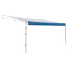 VEVOR Manual RV Awning Complete Kit, 18.12FT Retractable RV Awning with Aluminum Alloy Frame & Waterproof PVC Fabric, Outdoor Camping Trailer Awnings Fit Most RVs (18FT Type, Gradient Blue)