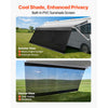 VEVOR Manual RV Awning Complete Kit & Sunshade Screen, 18.12FT Retractable RV Awning with Aluminum Alloy Frame & Waterproof Fabric, Outdoor Camping Trailer Awnings Fit Most RVs (18FT Type)