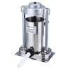 VEVOR Manual Sausage Stuffer, 2 L / 5 LBS Vertical Sausage Machine with G-type Clamp, Food-Grade 304 Stainless Steel Barrel with 2 Stuffing Tubes, for Home Kitchen Restaurant Commercial