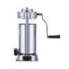 VEVOR Manual Sausage Stuffer, 2 L / 5 LBS Vertical Sausage Machine with G-type Clamp, Food-Grade 304 Stainless Steel Barrel with 2 Stuffing Tubes, for Home Kitchen Restaurant Commercial