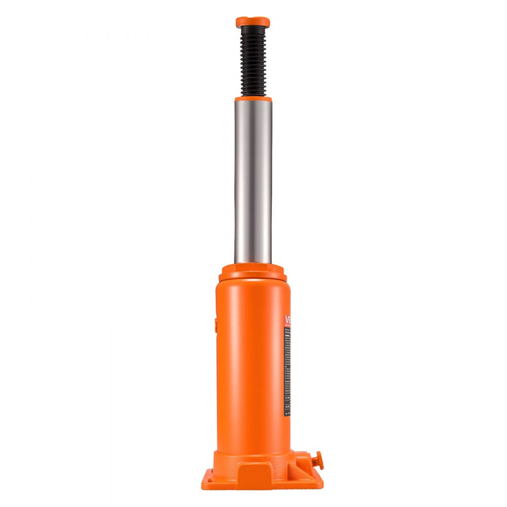 VEVOR Hydraulic Bottle Jack, 10 Ton (22046 lbs) Capacity, 9.3-18.5 Inch Lifting Range, Heavy Duty Welded Bottle Jack for Car, SUV, Pickup, Auto Repair, House Lift and Agricultural Equipment, Orange